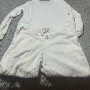 Women's Soft Off White Pajama Set